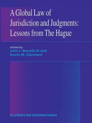 cover image of A Global Law of Jurisdiction and Judgement